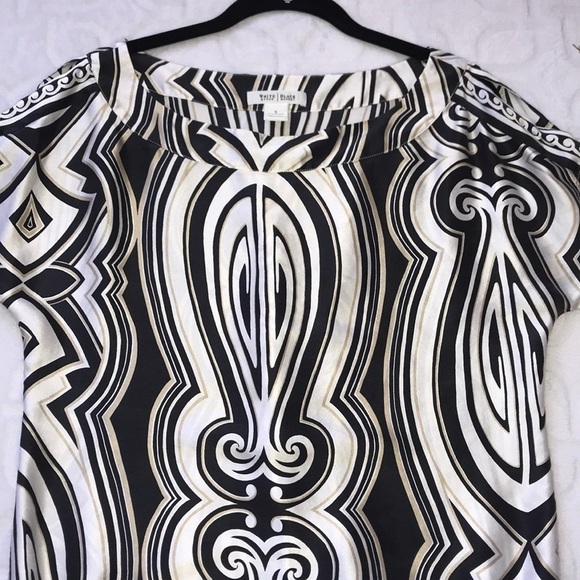 WHBM 100% Silk Tunic Top Blouse Size Small Career Casual Business Date - Picture 3 of 7